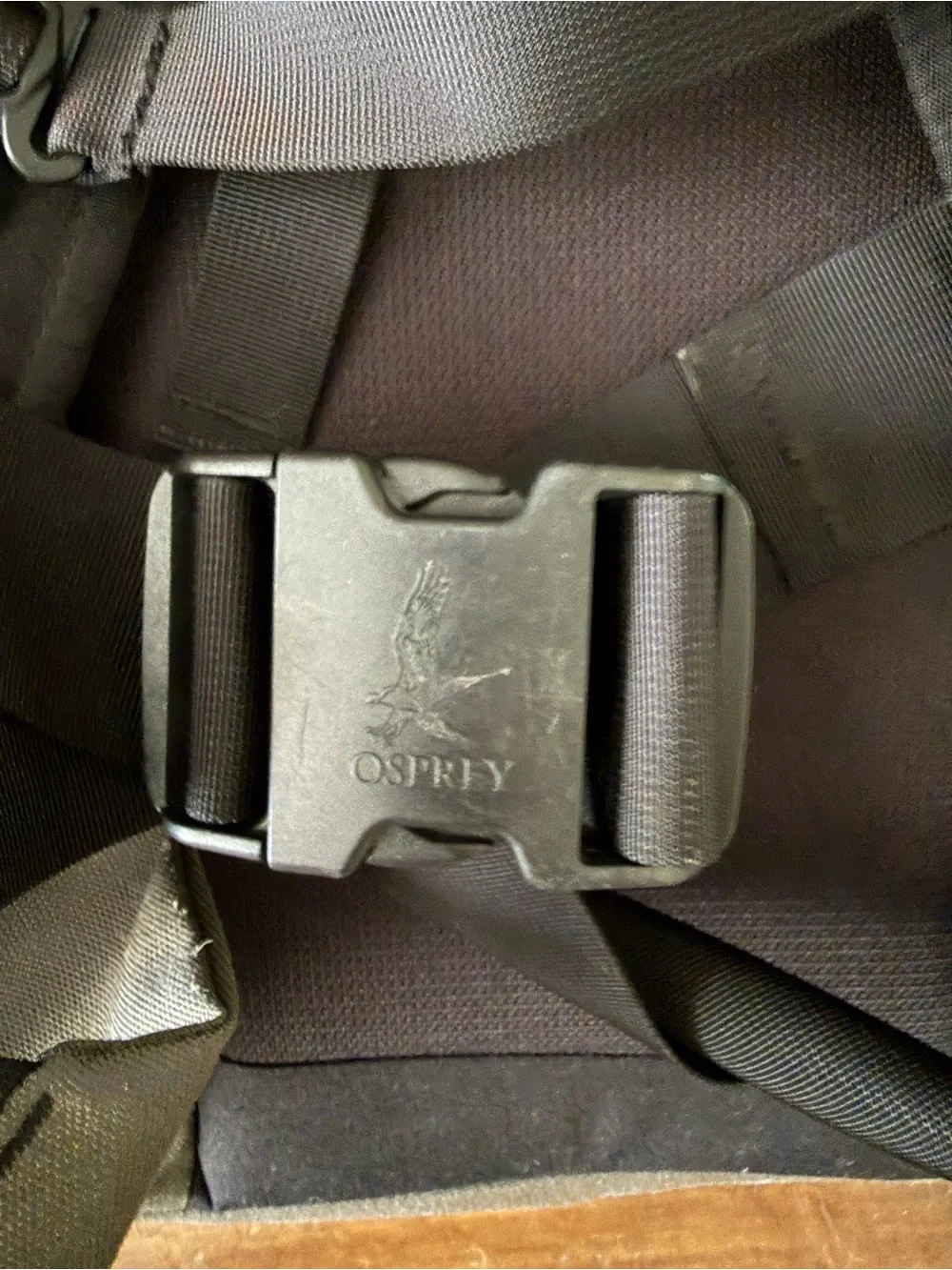 OSPREY Teal and Black Backpack with Gray Accents